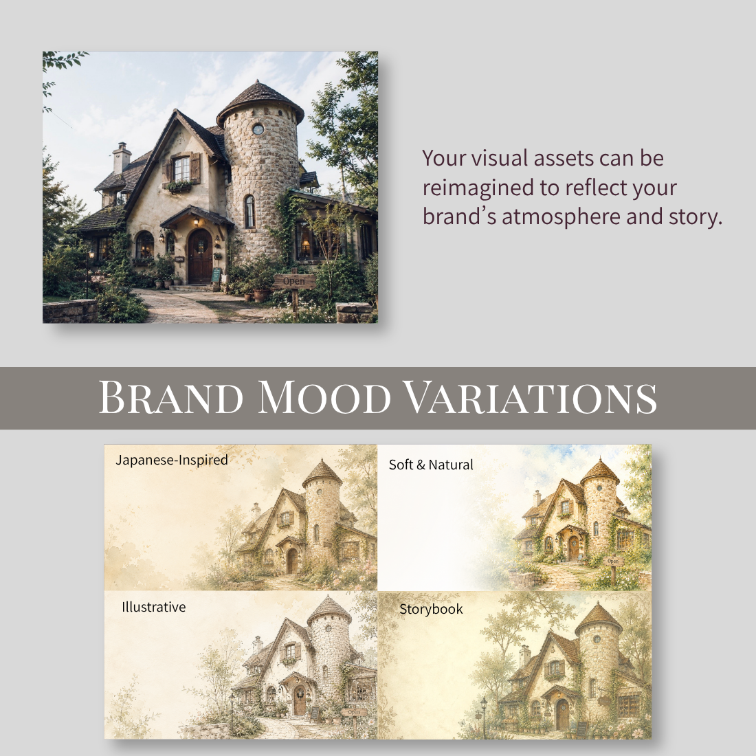 Brand Mood Variations - 1枚の素材を複数の世界観へ展開