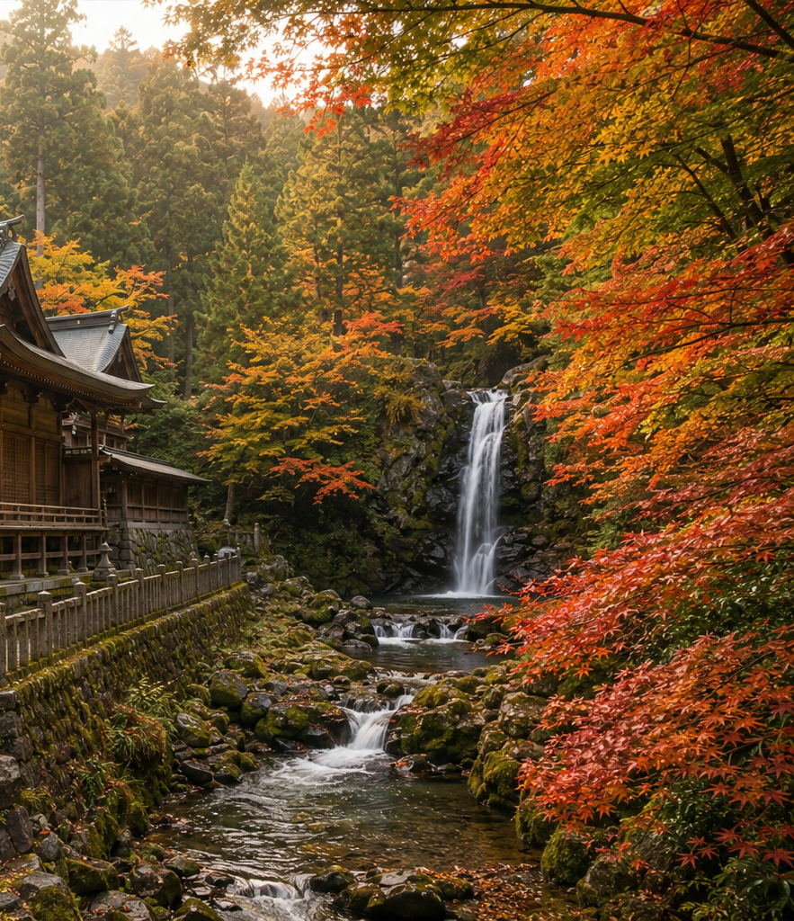 Autumn at Takimori Shrine