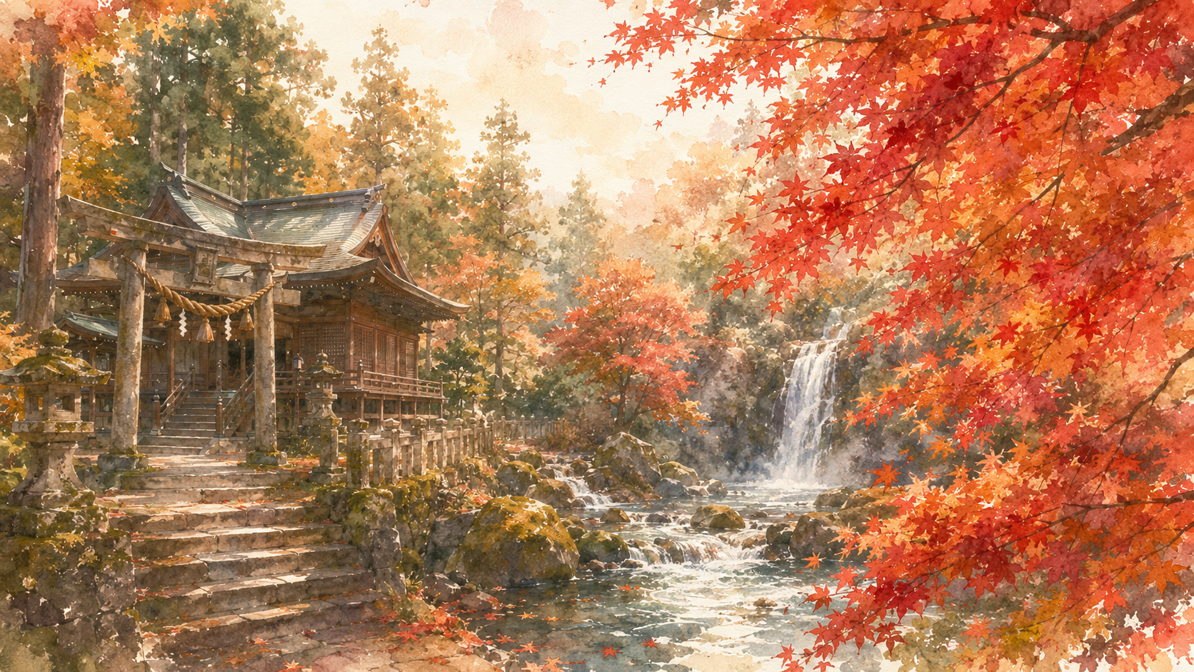Takimori Shrine Hero Background
