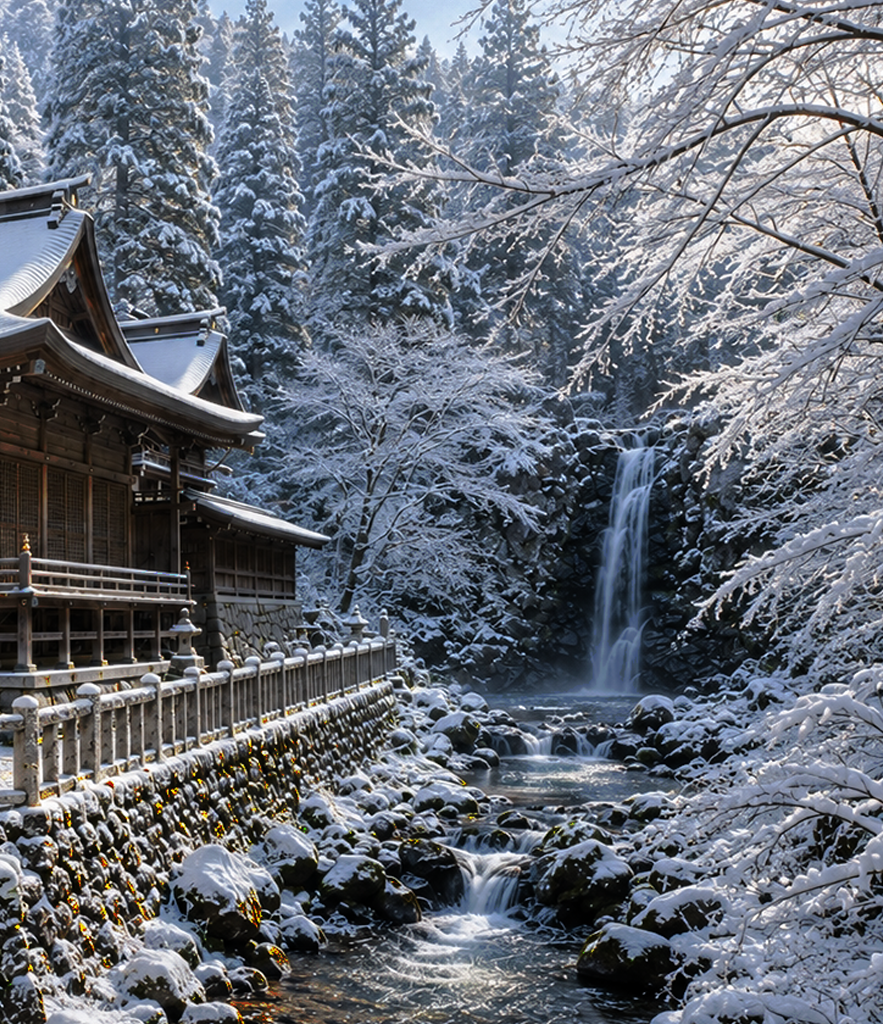 Winter at Takimori Shrine